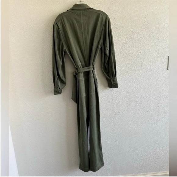 Sea New York Harlow Utility Jumpsuit Army Green - Picture 8 of 11